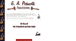 Desktop Screenshot of pickworthauctions.com