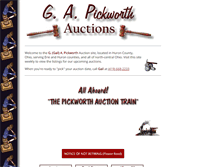 Tablet Screenshot of pickworthauctions.com